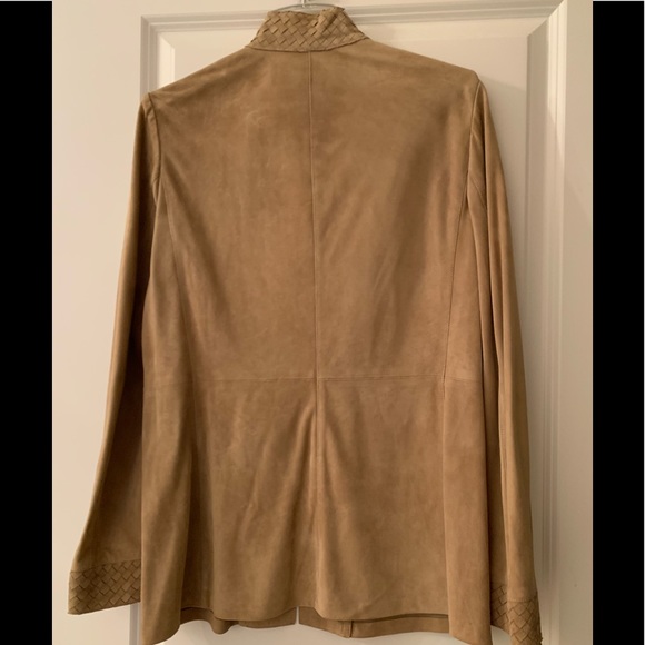 Adrienne Vittadini Suede Jacket Made In Italy. - Picture 5 of 12